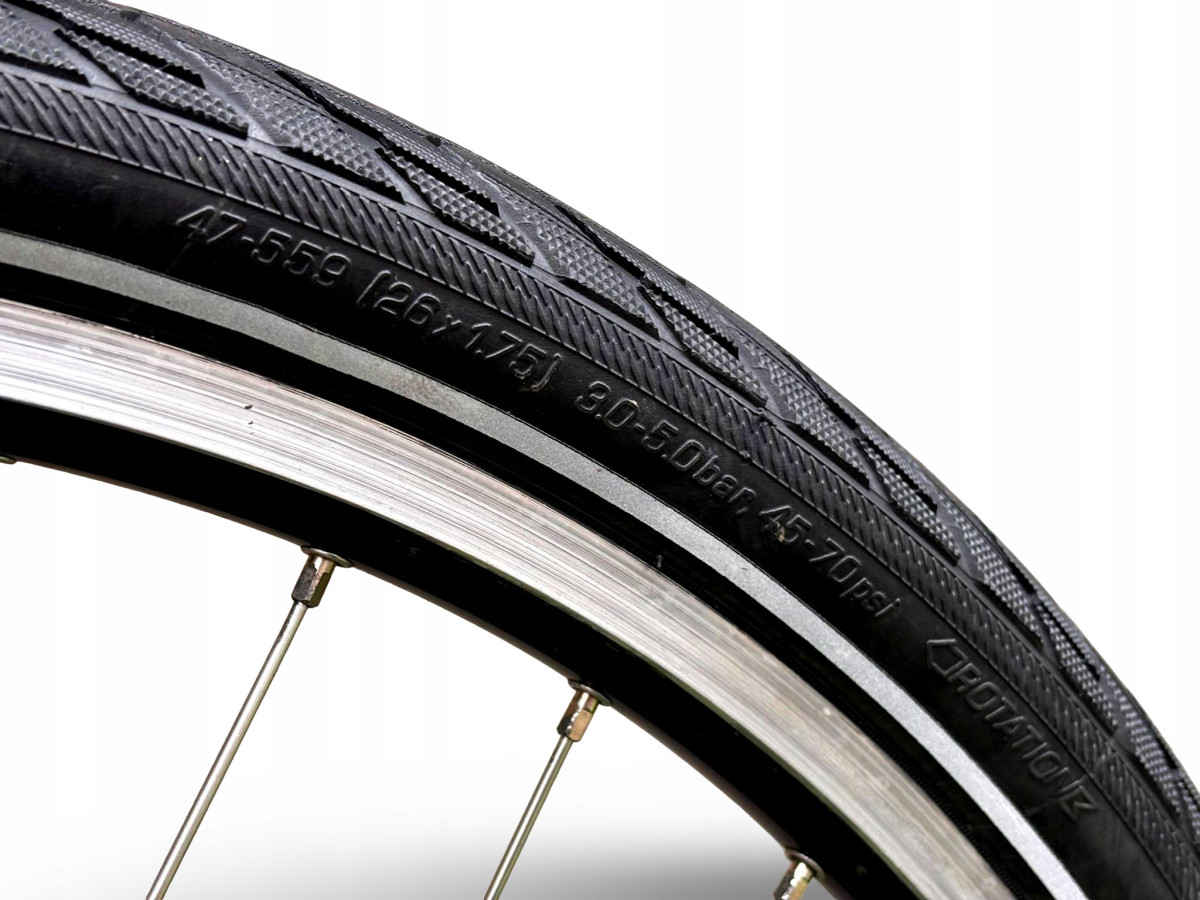 KOŁO PRZEDNIE ALEXRIMS 26" DYNAMO DEORE XT SCHWALBE ROAD CRUISER 26X1,75