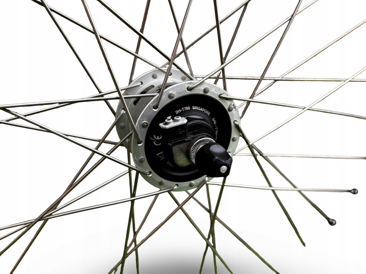 KOŁO PRZEDNIE ALEXRIMS 26" DYNAMO DEORE XT SCHWALBE ROAD CRUISER 26X1,75