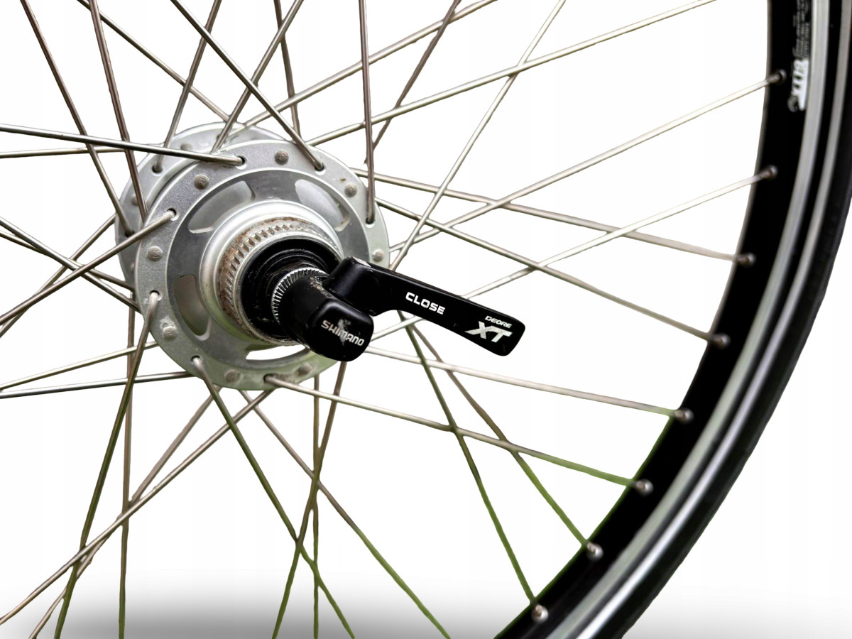 KOŁO PRZEDNIE ALEXRIMS 26" DYNAMO DEORE XT SCHWALBE ROAD CRUISER 26X1,75