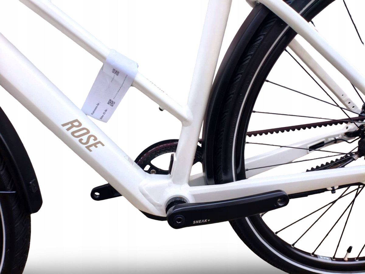 ROWER ELEKTRYCZNY ROSE SNEAK PLUS EQ RAMA 43CM MAHLE X35 PASEK GATES 14KG