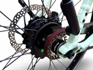 ROWER ELEKTRYCZNY ROSE SNEAK PLUS EQ RAMA 62CM MAHLE X35 PASEK GATES 14KG