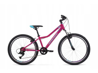ROWER KROSS LEA JR 1.0 KOŁA 24" SHIMANO TOURNEY RÓŻOWY AMORTYZACJA