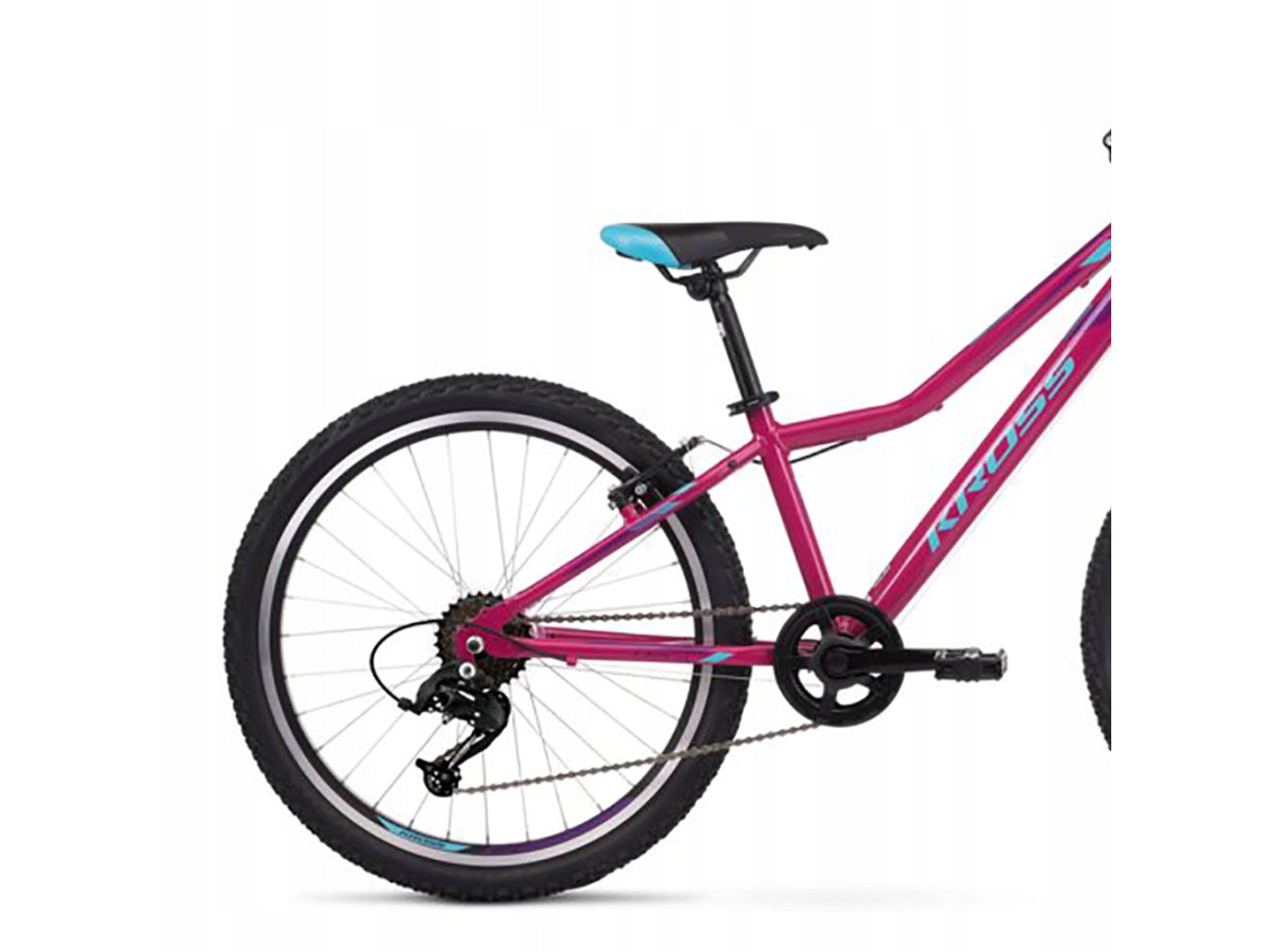 ROWER KROSS LEA JR 1.0 KOŁA 24" SHIMANO TOURNEY RÓŻOWY AMORTYZACJA