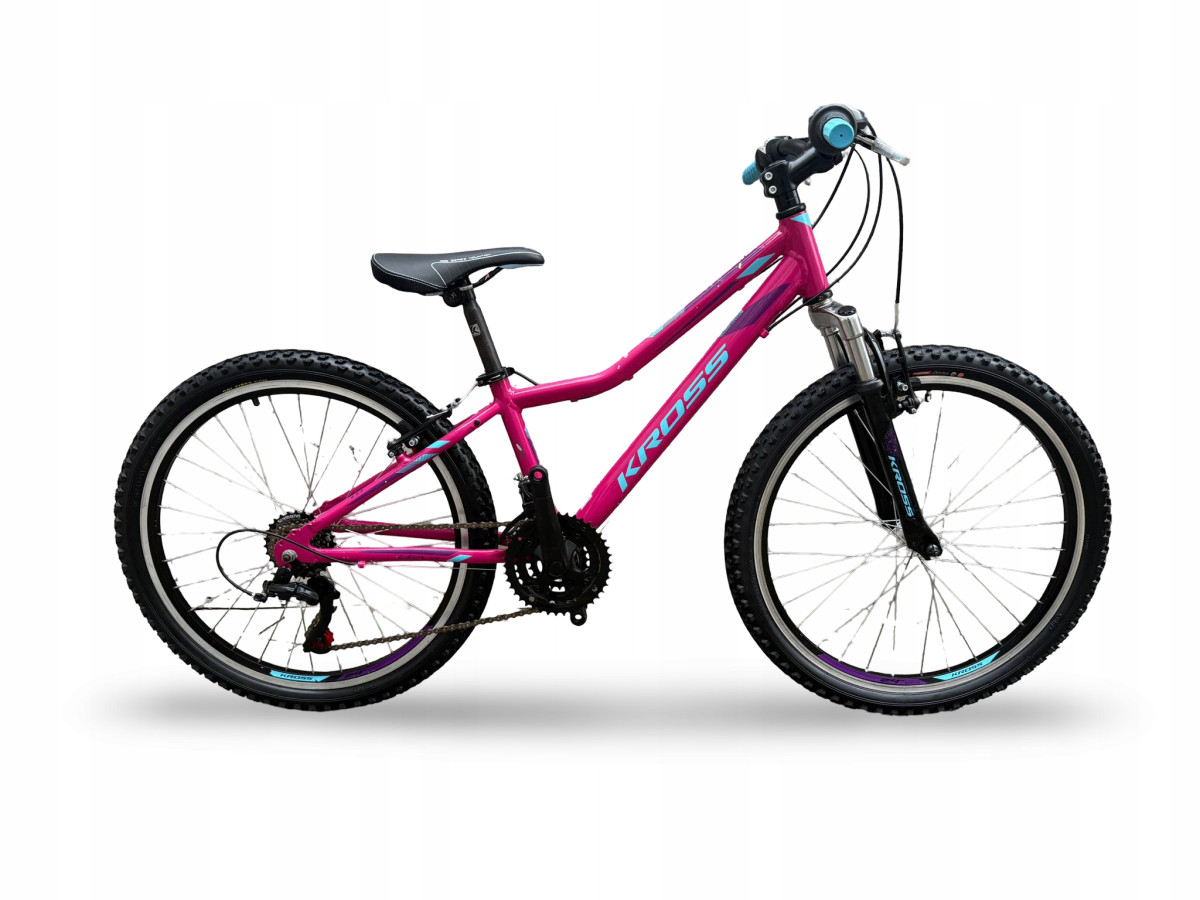 ROWER KROSS LEA JR 1.0 KOŁA 24" SHIMANO TOURNEY RÓŻOWY AMORTYZACJA