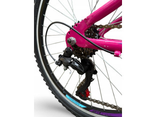 ROWER KROSS LEA JR 1.0 KOŁA 24" SHIMANO TOURNEY RÓŻOWY AMORTYZACJA