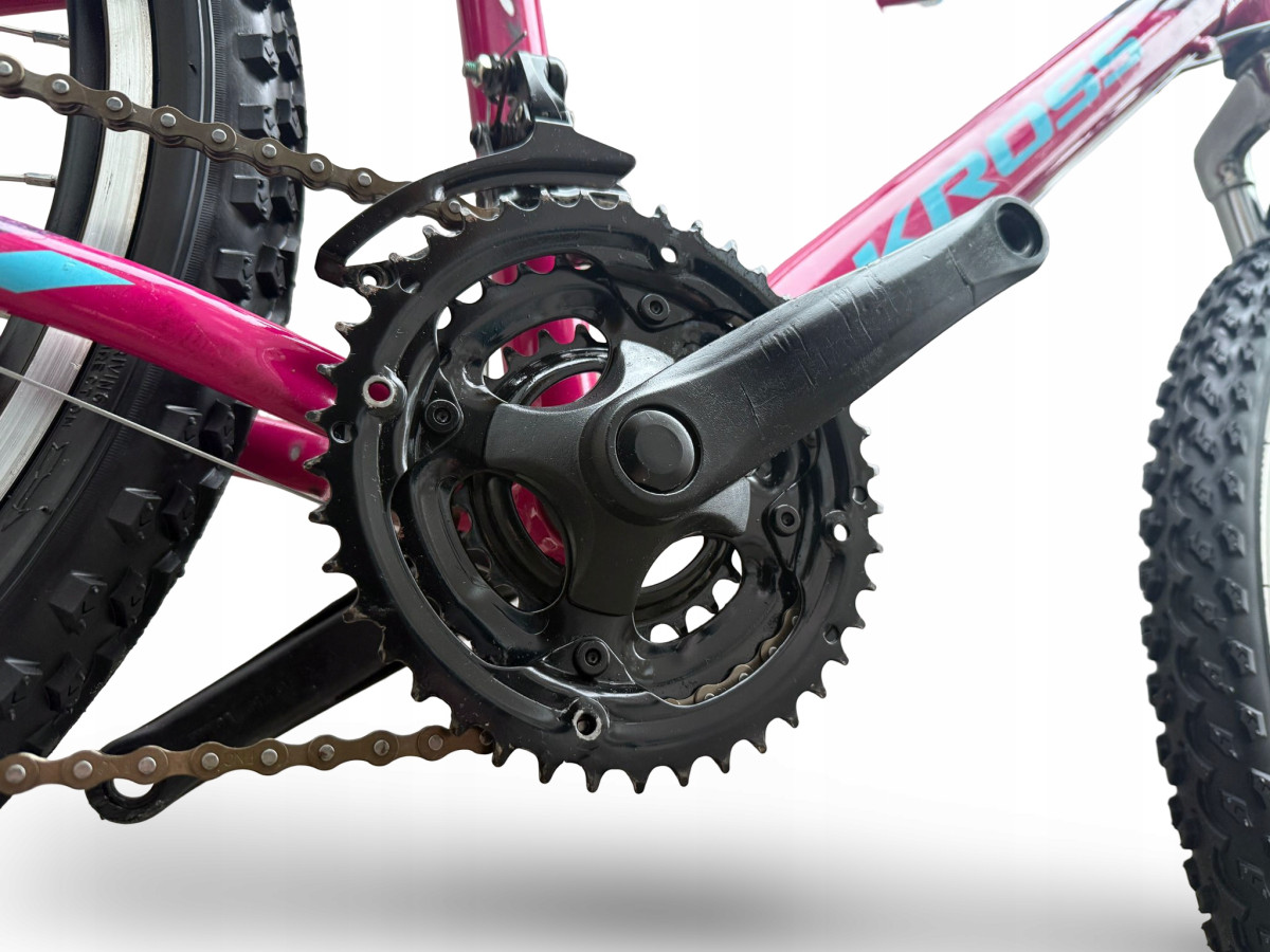 ROWER KROSS LEA JR 1.0 KOŁA 24" SHIMANO TOURNEY RÓŻOWY AMORTYZACJA