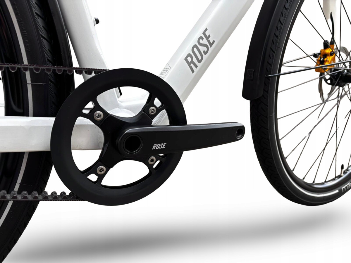 ROWER ELEKTRYCZNY ROSE SNEAK PLUS EQ RAMA 57CM MAHLE X35 PASEK GATES 15KG