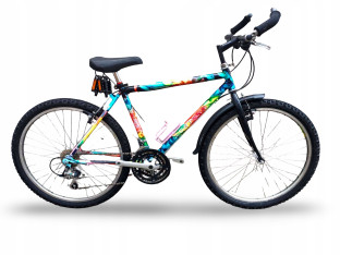 ROWER GÓRSKI STALOWY MONTANA RAMA 47CM KOŁA 26" ACERA 3X7 CANTILEVER RETRO