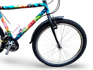 ROWER GÓRSKI STALOWY MONTANA RAMA 47CM KOŁA 26" ACERA 3X7 CANTILEVER RETRO