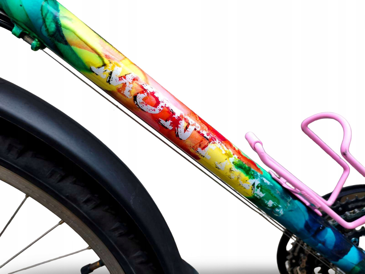 ROWER GÓRSKI STALOWY MONTANA RAMA 47CM KOŁA 26" ACERA 3X7 CANTILEVER RETRO