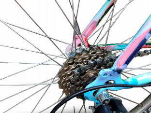 ROWER GÓRSKI STALOWY MONTANA RAMA 47CM KOŁA 26" ACERA 3X7 CANTILEVER RETRO