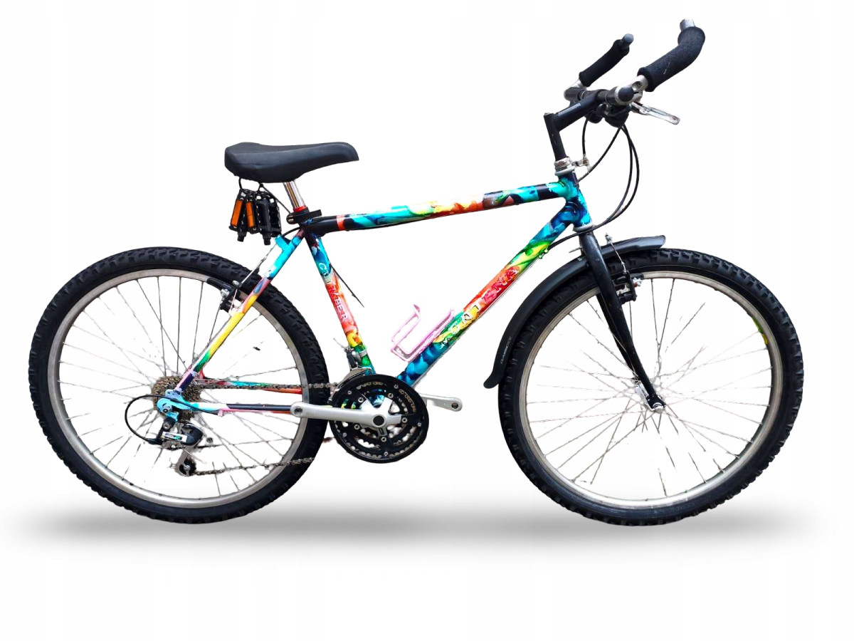 ROWER GÓRSKI STALOWY MONTANA RAMA 47CM KOŁA 26" ACERA 3X7 CANTILEVER RETRO