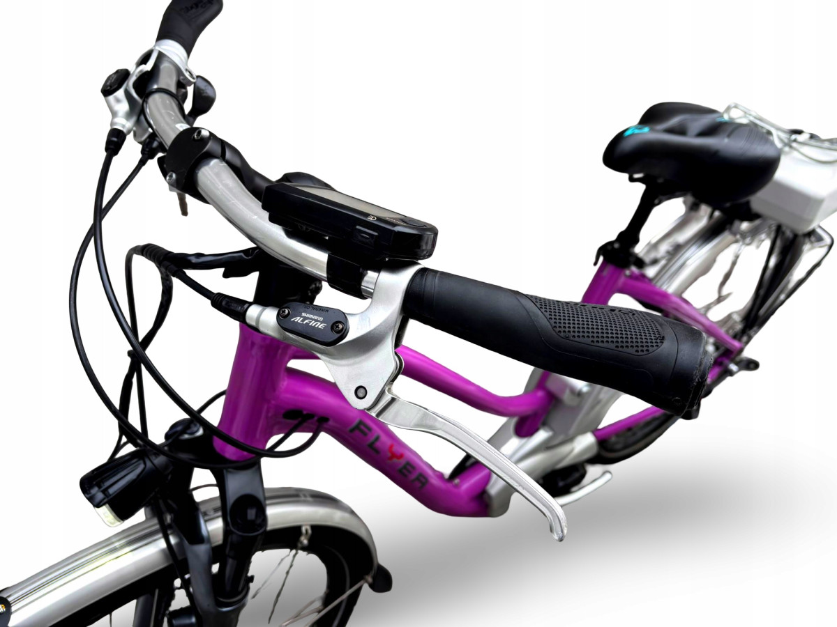 ROWER ELEKTRYCZNY FLYER RAMA 44CM KOŁA 26" SHIMANO ALFINE PANASONIC 432WH