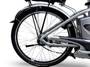 ROWER ELEKTRYCZNY FLYER 46CM KOŁA 26" PANASONIC 259WH USZKODZONY NA CZĘŚCI