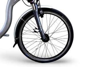 ROWER ELEKTRYCZNY FLYER 46CM KOŁA 26" PANASONIC 259WH USZKODZONY NA CZĘŚCI