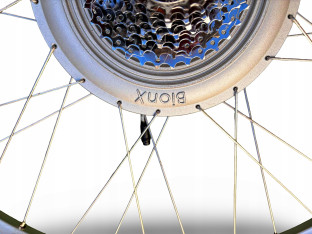 KOŁO ROWEROWE TYLNE 28" POD TARCZĘ KASETA 8B 36H OŚ 10MM SILNIK BIONX 48V