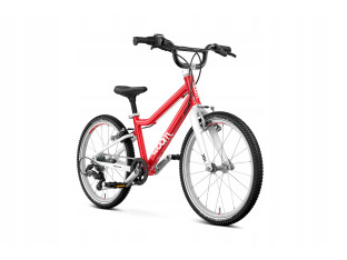 ROWER DZIECIĘCY WOOM GO 4 KOŁA 20" WIEK 6+ CZERWONY 7-BIEGOWY LEKKI 7,8KG