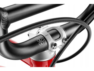 ROWER DZIECIĘCY WOOM GO 4 KOŁA 20" WIEK 6+ CZERWONY 7-BIEGOWY LEKKI 7,8KG