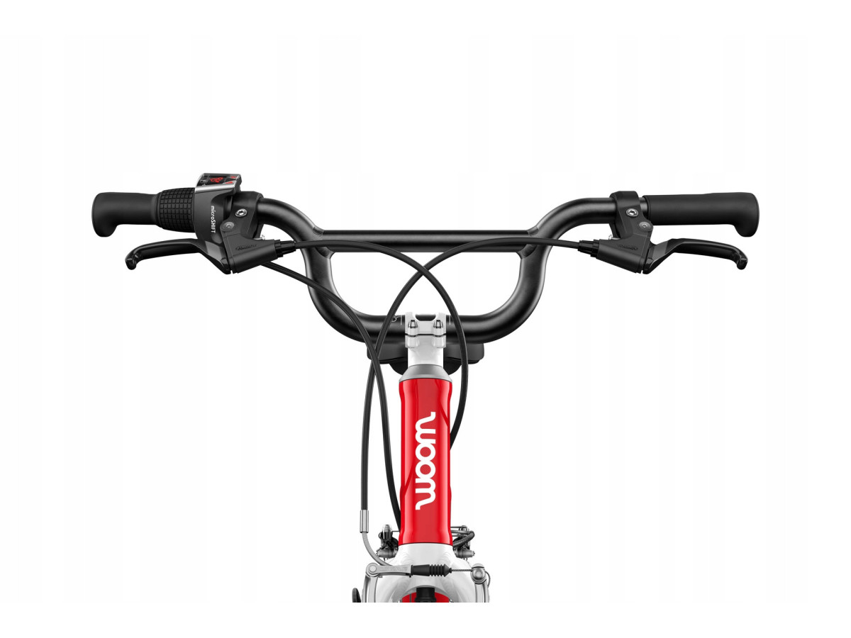 ROWER DZIECIĘCY WOOM GO 4 KOŁA 20" WIEK 6+ CZERWONY 7-BIEGOWY LEKKI 7,8KG