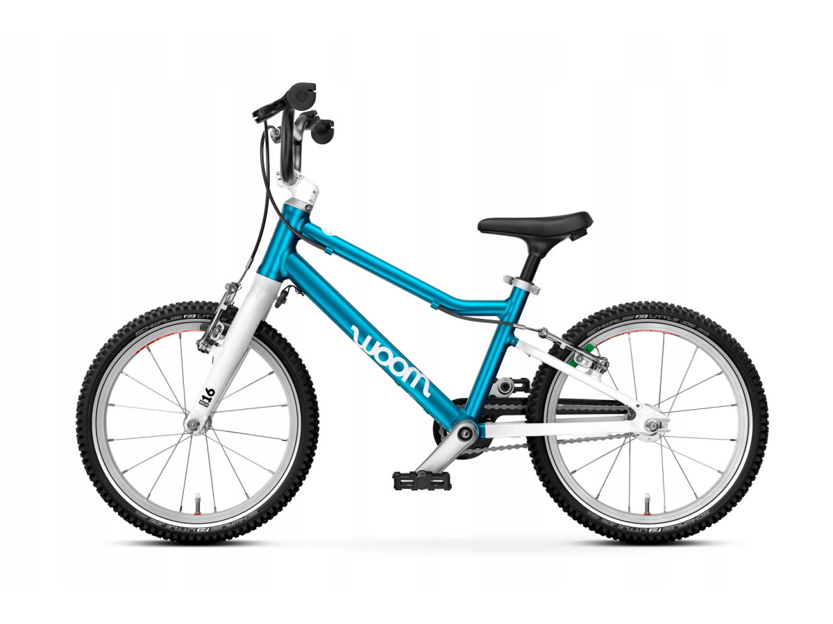 ROWER DZIECIĘCY WOOM GO 3 KOŁA 16" WIEK 4+ NIEBIESKI ULTRALEKKI TYLKO 5,4KG