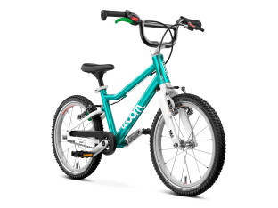 ROWER DZIECIĘCY WOOM GO 3 KOŁA 16" WIEK 4+ TYRKUS ULTRALEKKI TYLKO 5,4KG