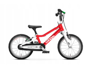 ROWER DZIECIĘCY WOOM GO 2 KOŁA 14" WIEK 3+ CZERWONY ULTRALEKKI TYLKO 5KG