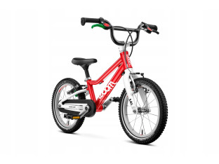 ROWER DZIECIĘCY WOOM GO 2 KOŁA 14" WIEK 3+ CZERWONY ULTRALEKKI TYLKO 5KG