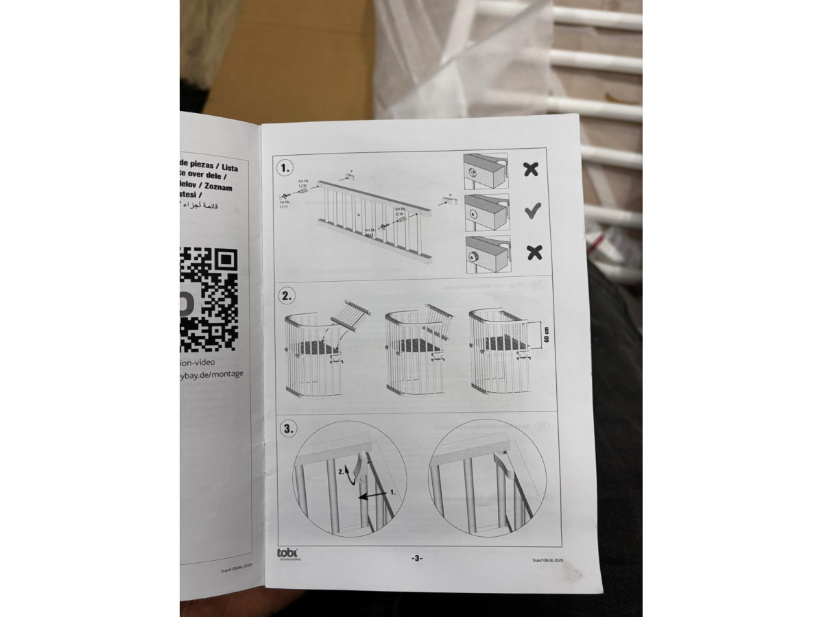 OSŁONA BARIERA DO ŁÓŻKA DOSTAWNEGO BABYBAY 110X60CM