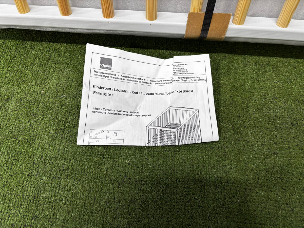 ŁÓŻECZKO DZIECIĘCE BIAŁE FELIX WYMIARY 60X120X77CM