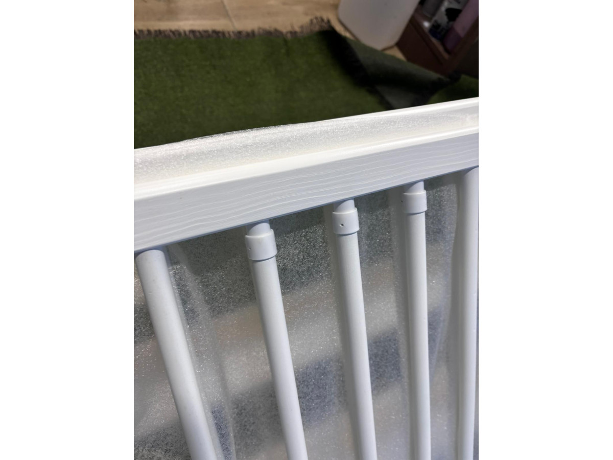 ŁÓŻECZKO DZIECIĘCE PINOLINO 140X65CM BIAŁE NIEKOMPLETNE