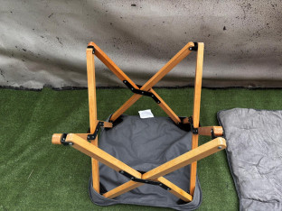 STOŁEK TURYSTYCZNY SKŁADANY CAMPZ Z POKROWCEM SZARY