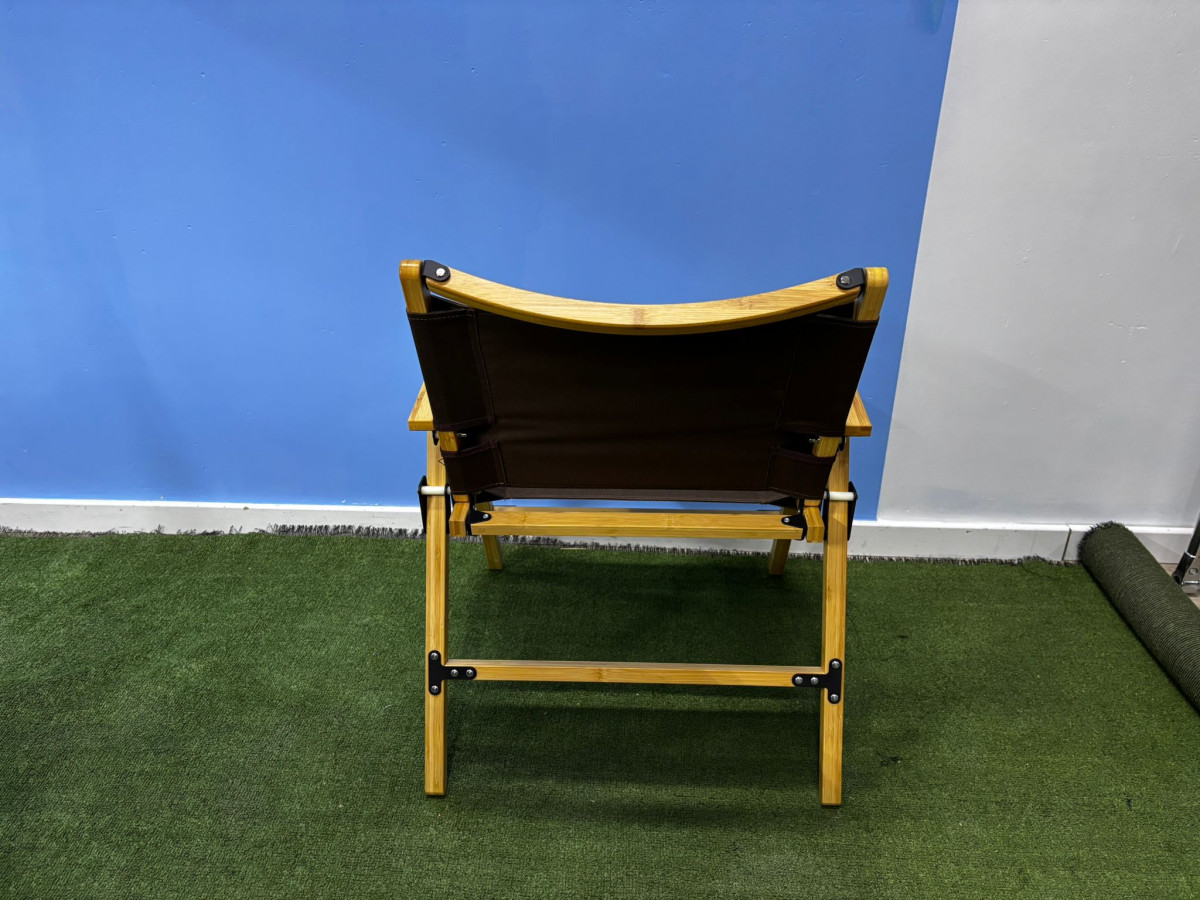 KRZESŁO TURYSTYCZNE SKŁADANE CAMPZ Z POKROWCEM KOMPAKTOWE WYSOKIE BRĄZ