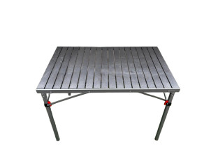STOLIK TURYSTYCZNY KEMPINGOWY CAMPZ ALUMINIOWY SKŁADANY 107X70X70CM SZARY