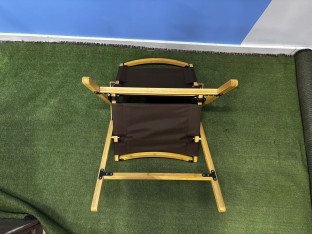 KRZESŁO TURYSTYCZNE SKŁADANE CAMPZ Z POKROWCEM KOMPAKTOWE WYSOKIE BRĄZ