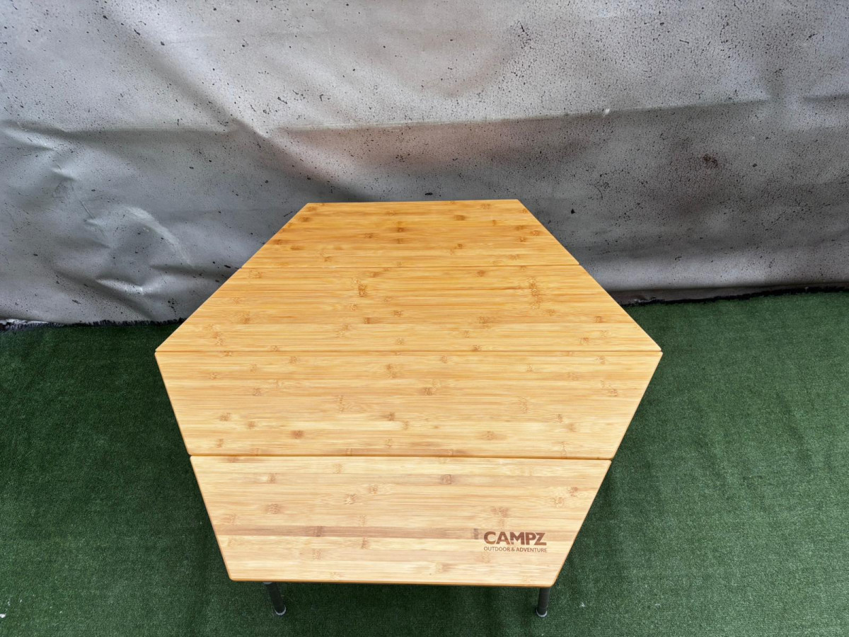 STOLIK TURYSTYCZNY KEMPINGOWY CAMPZ HEXA BAMBUSOWY SKŁADANY 100X86X60