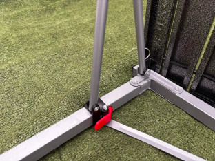 STOLIK TURYSTYCZNY KEMPINGOWY CAMPZ ALUMINIOWY SKŁADANY 107X70X70CM SZARY