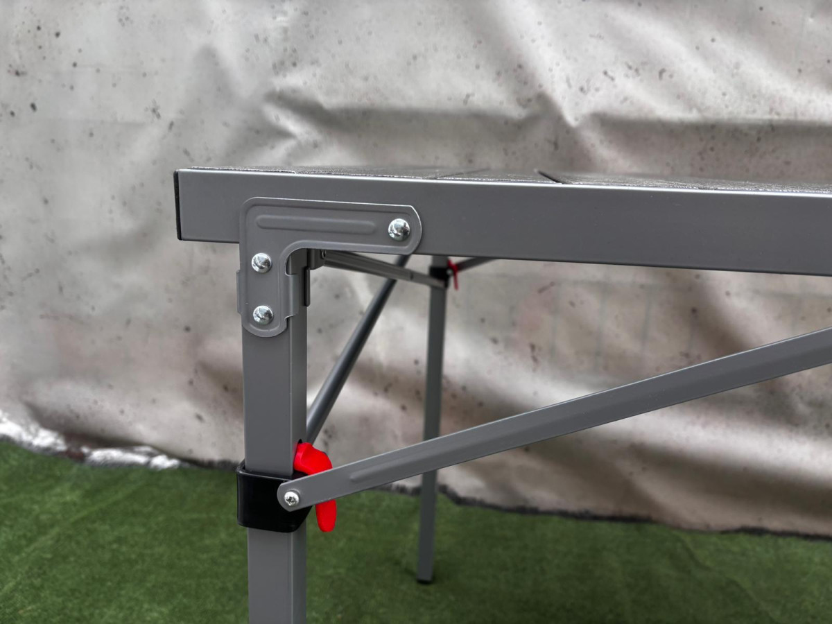 STOLIK TURYSTYCZNY KEMPINGOWY CAMPZ ALUMINIOWY SKŁADANY 107X70X70CM SZARY