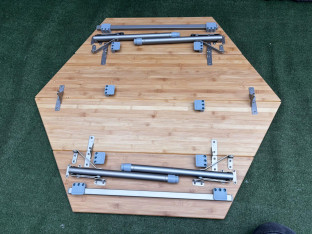 STOLIK TURYSTYCZNY KEMPINGOWY CAMPZ HEXA BAMBUSOWY SKŁADANY 100X86X60