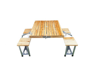 STOLIK TURYSTYCZNY KEMPINGOWY 4-OSOBOWY CAMPZ FIR WOOD PICNIC SKŁADANY
