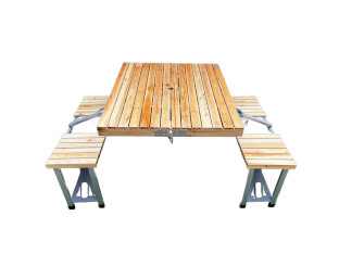 STOLIK TURYSTYCZNY KEMPINGOWY 4-OSOBOWY CAMPZ FIR WOOD 72X85X67CM