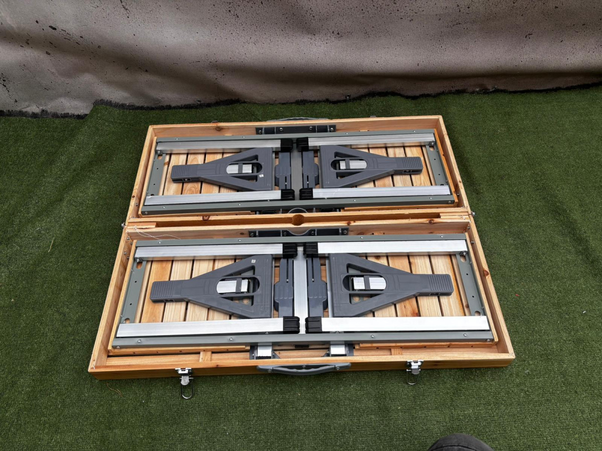 STOLIK TURYSTYCZNY KEMPINGOWY 4-OSOBOWY CAMPZ FIR WOOD 72X85X67CM