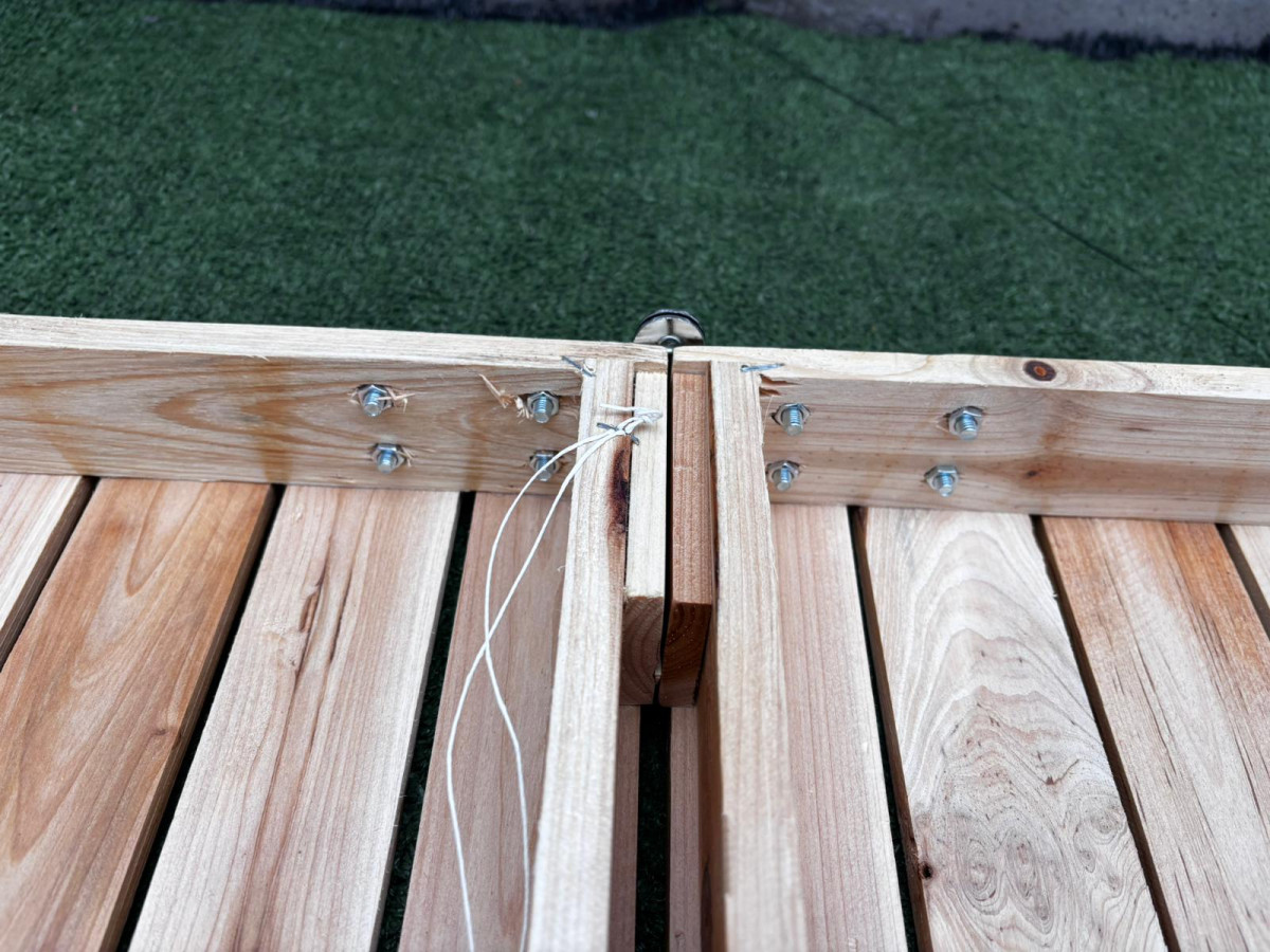 STOLIK TURYSTYCZNY KEMPINGOWY 4-OSOBOWY CAMPZ FIR WOOD 72X85X67CM