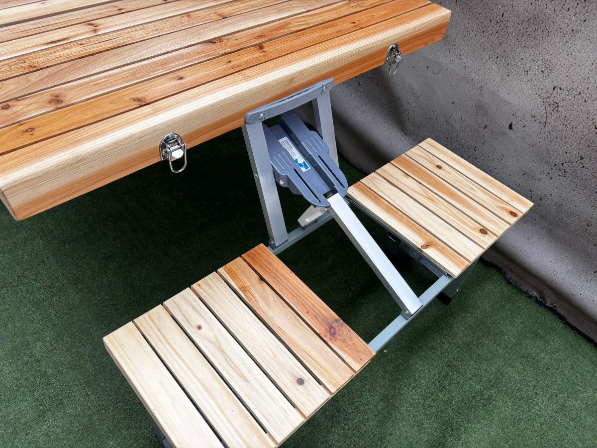 STOLIK TURYSTYCZNY KEMPINGOWY 4-OSOBOWY CAMPZ FIR WOOD PICNIC SKŁADANY