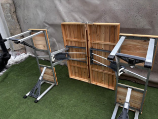 STOLIK TURYSTYCZNY KEMPINGOWY 4-OSOBOWY CAMPZ FIR WOOD 72X85X67CM