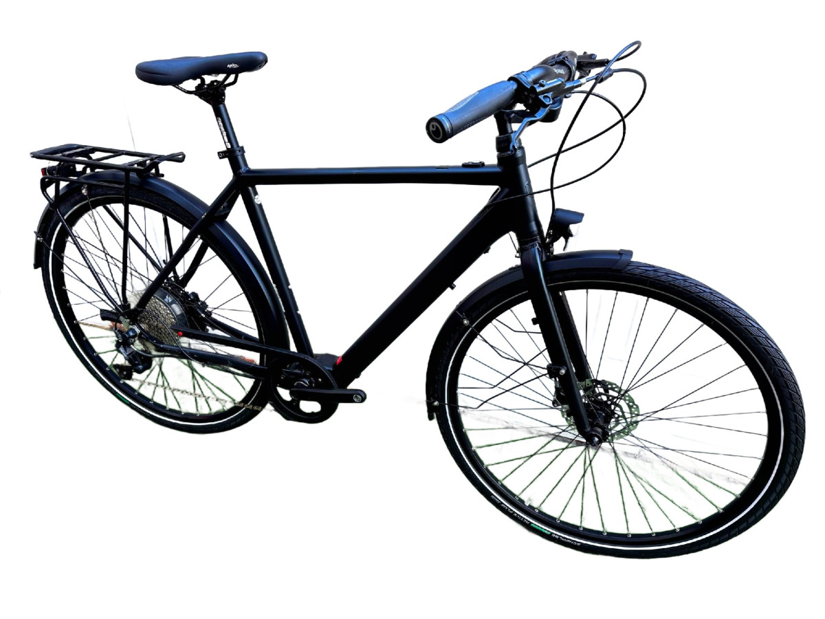 ROWER ELEKTRYCZNY RABENEICK TC-E SHIMANO DEORE BAFANG 250W 55CM HYDRAULIKA