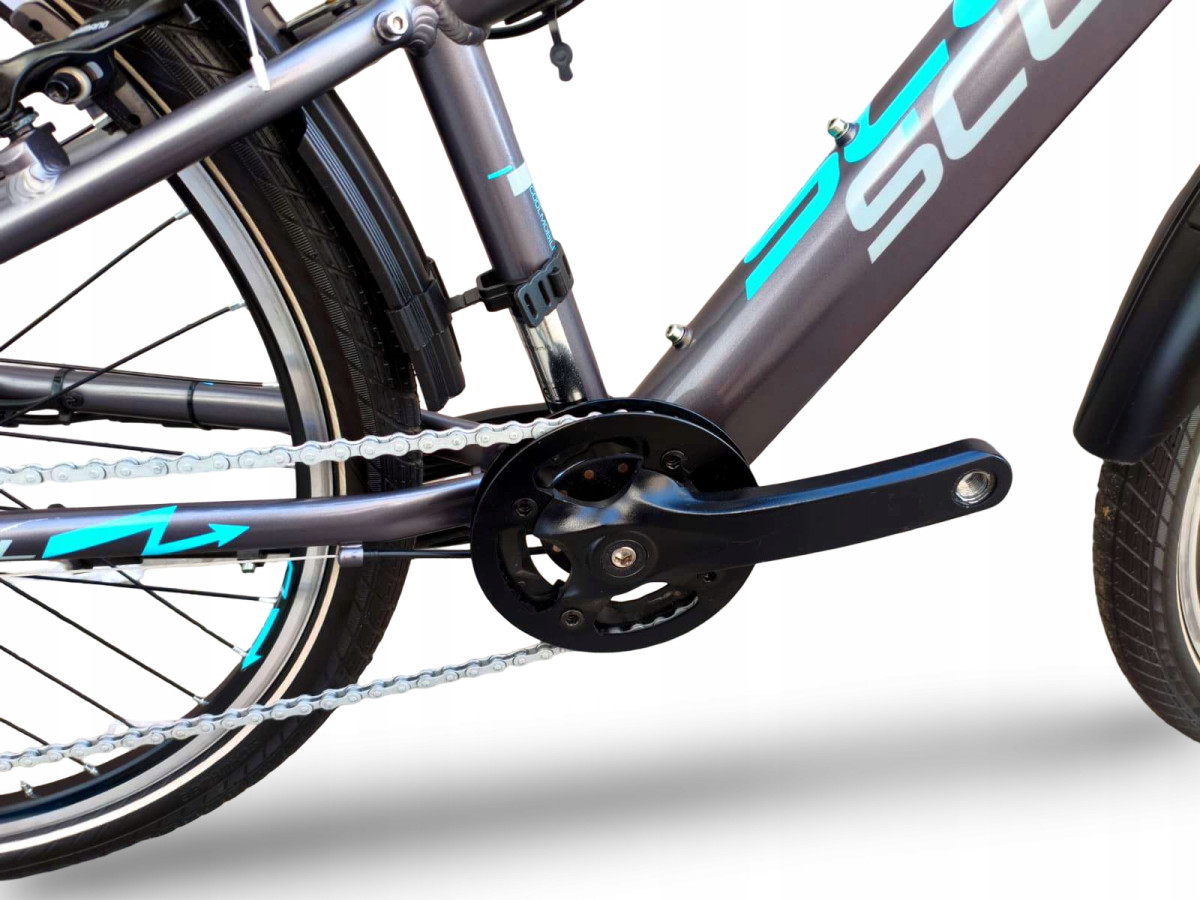 ROWER ELEKTRYCZNY JUNIOR SCOOL ETROX 7S EQ RAMA 14" KOŁA 26" BAFANG 250W