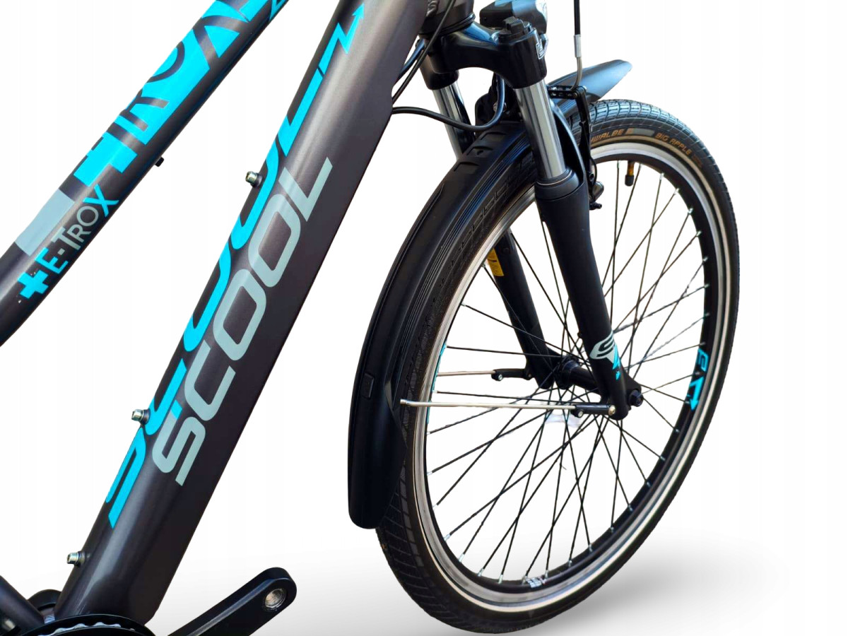 ROWER ELEKTRYCZNY JUNIOR SCOOL ETROX 7S EQ RAMA 14" KOŁA 26" BAFANG 250W