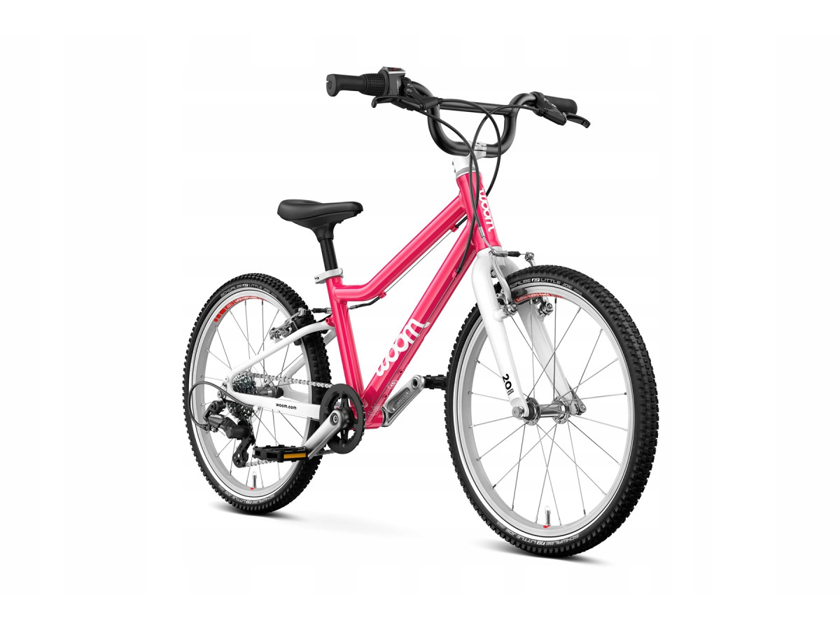 ROWER DZIECIĘCY WOOM GO 4 HOT PINK LEKKI WAGA 7,8KG KOŁA 20"