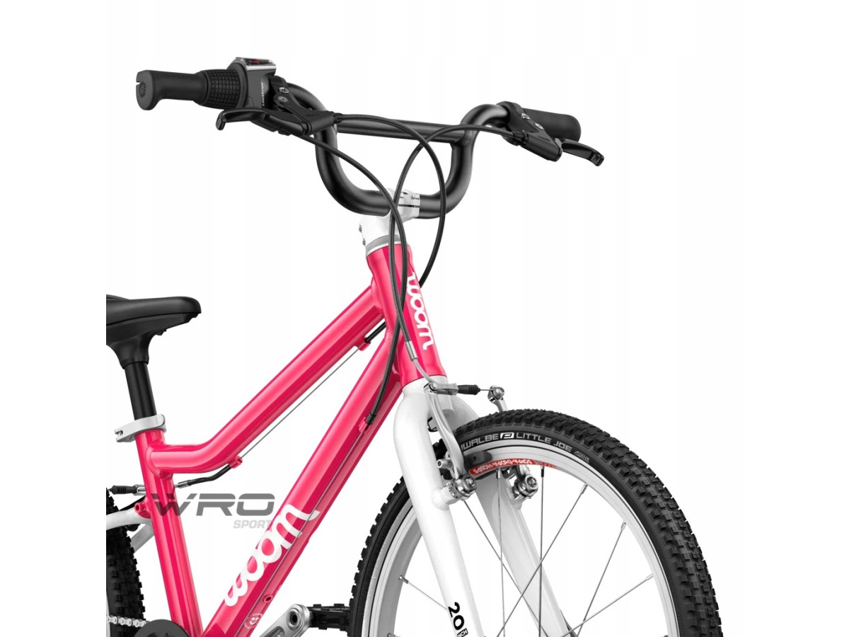 ROWER DZIECIĘCY WOOM GO 4 HOT PINK LEKKI WAGA 7,8KG KOŁA 20"