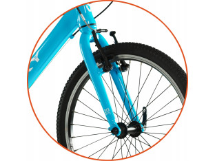 ROWER DZIECIĘCY PUKY LS-PRO 20 LTD NIEBIESKI LEKKI WAGA 7,8KG SHIMANO